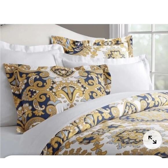 Pottery Barn Kendall Standard Sham 350 Thread Count Organic Cotton 26" x 20" NEW - Picture 1 of 5